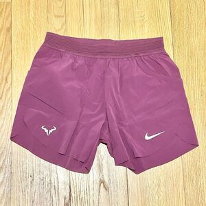 Nike Court Rafa Men's Custom Athlete Dri-FIT ADV 7" Sangria White Tennis Shorts